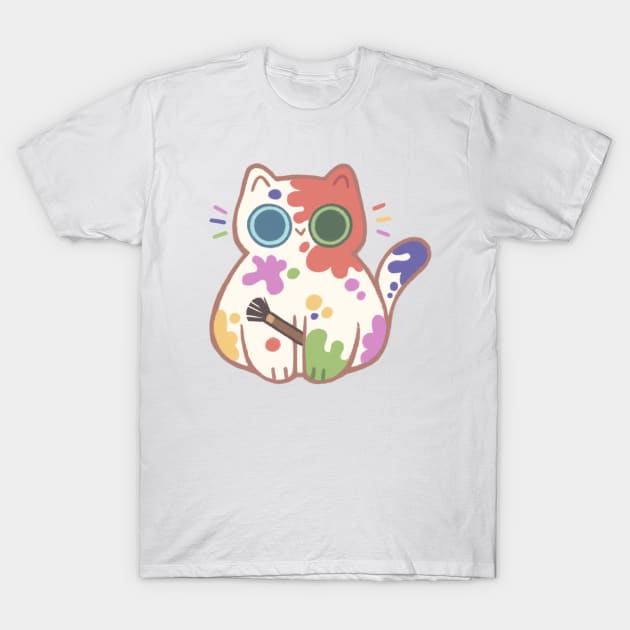 Artist Cat T-Shirt by Niamh Smith Illustrations